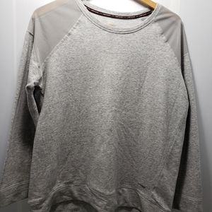 Size M grey oversize workout sweatshirt